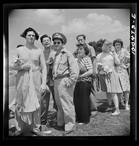 Washington, D.C. On Sunday people wait as long as one hour to get into the municipal swimming pool