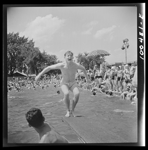 Washington, D.C. Sunday swimmers at the municipal swimming pool