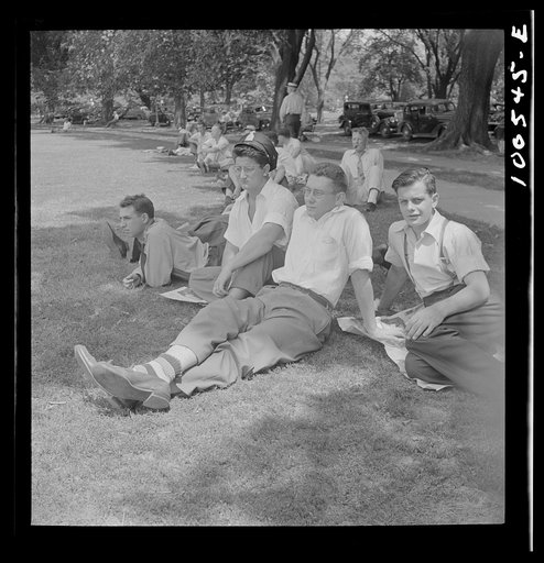Washington, D.C. Spectators at a baseball game