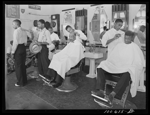 Washington, D.C. Negro barbershop on U Street, N.W.