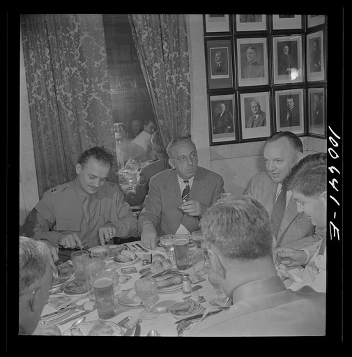 Washington, D.C. Lunchers at the Occidental Hotel restaurant