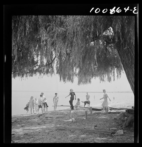 Untitled photo, possibly related to: St. Mary's County, Maryland. Sunday school picnic on the Fourth of July, on the edge of the Patuxent River