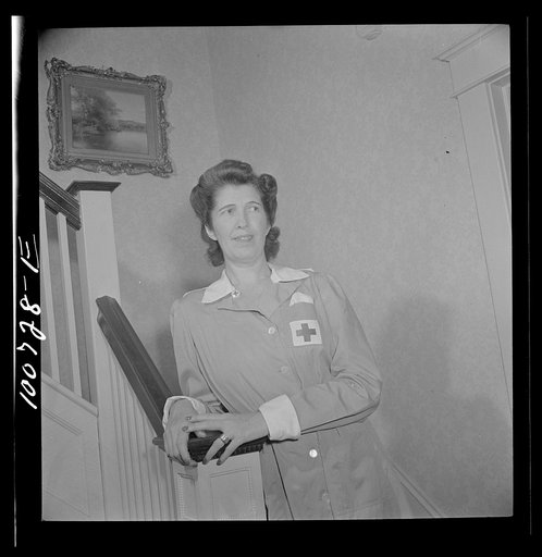 Untitled photo, possibly related to: Washington, D.C. Washington matron in a nurses' aid uniform