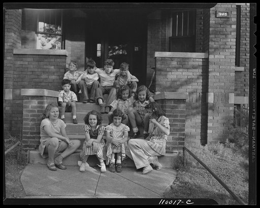 Untitled photo, possibly related to: Detroit, Michigan. Middle class boys and girls