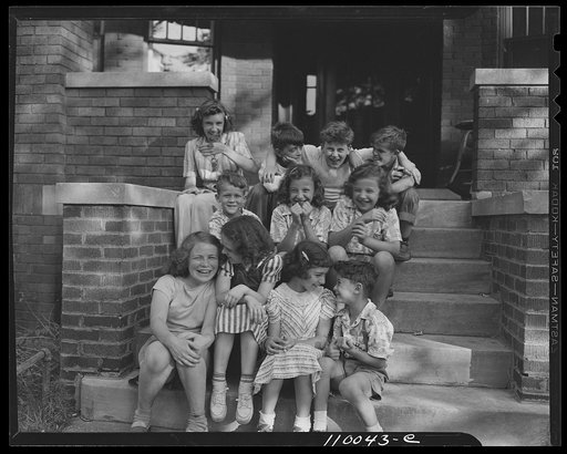 Detroit, Michigan. Middle class boys and girls