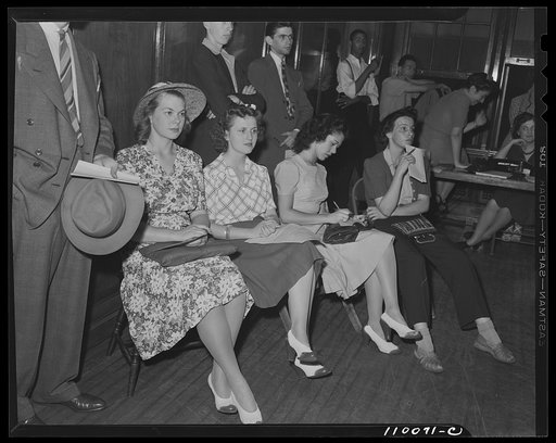 Detroit, Michigan. Youths at a salvage meeting