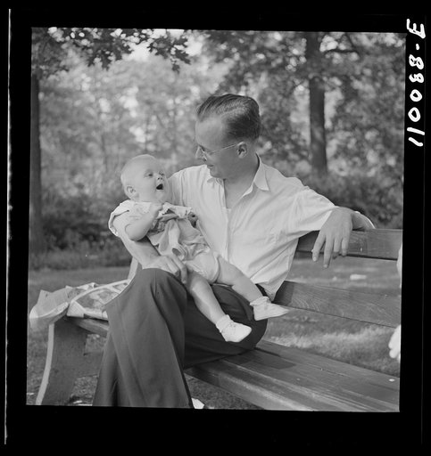 Detroit, Michigan. War worker and child