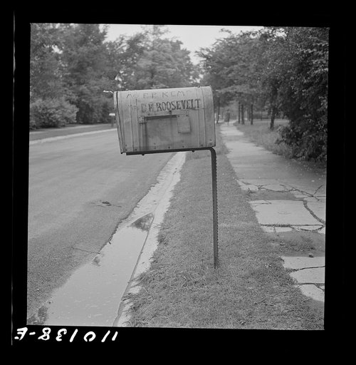Detroit, Michigan. Mail box of Dorothy Kemp Roosevelt