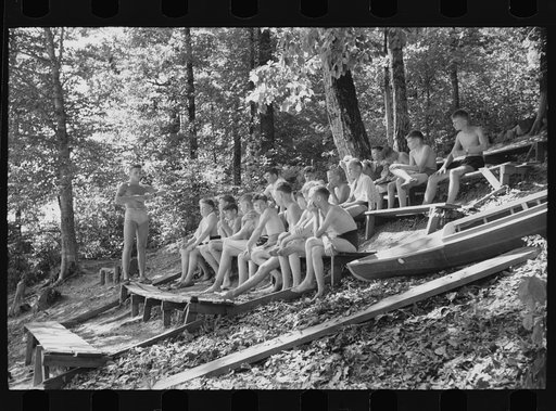 Florence, Alabama. Boy Scout camp. At a swimming class
