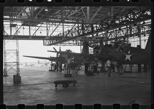 Nashville, Tennessee. Vultee Aircraft Company. Final assembly of the Vengeance (V72) bomber