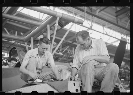 Nashville, Tennessee. Vultee Aircraft Company. Final assembly of the Vengeance (V72) bomnber
