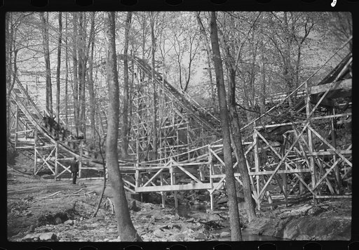Washington, D. C. Part of the roller coaster at Glen Echo Park