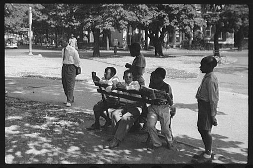 Washington, D.C. Audience at a meeting of the Catholic Evidence Guild in Logan Circle