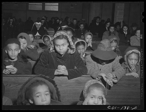 Mass at a Negro Catholic church on the South Side. Chicago, Illinois