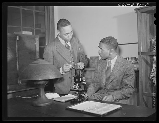 Atlanta University, Atlanta, Georgia. Zoology professor and student