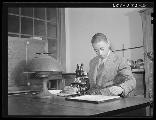 Atlanta University, Atlanta, Georgia. Zoology student