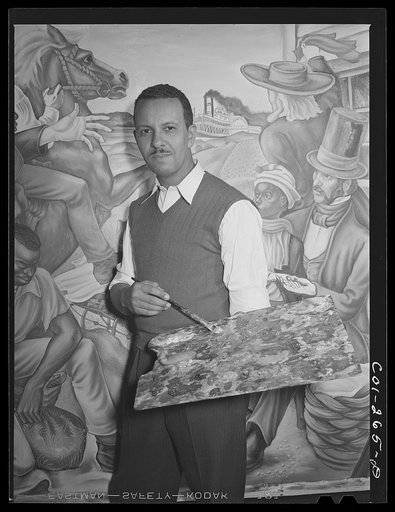 Atlanta University, Atlanta, Georgia. The painter Hale Woodruff