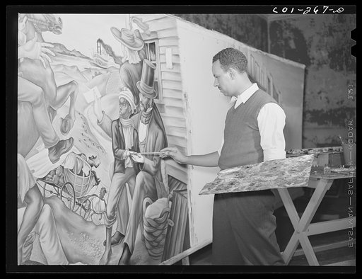 Atlanta University, Atlanta, Georgia. The painter Hale Woodruff