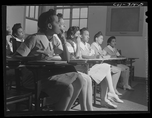 Chicago, Illinois. Provident Hospital. A preliminary student nurse class in bacteriology
