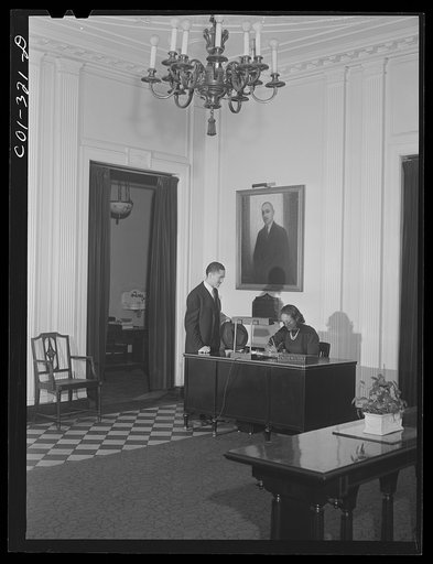 Chicago, Illinois. Provident Hospital. In the reception room