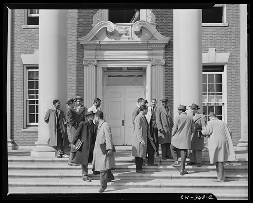 Washington, D.C. Howard University students on the class steps