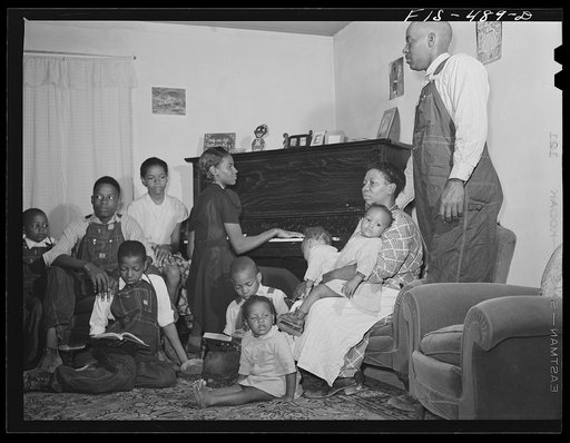 Untitled photo, possibly related to: Zebulon, North Carolina. Feggen Jones and family