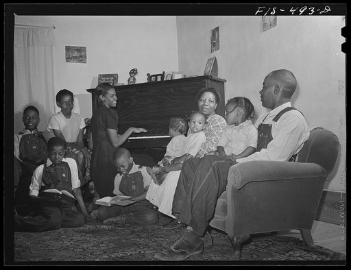 Untitled photo, possibly related to: Zebulon, North Carolina. Feggen Jones and family