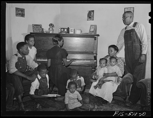 Untitled photo, possibly related to: Zebulon, North Carolina. Feggen Jones and family