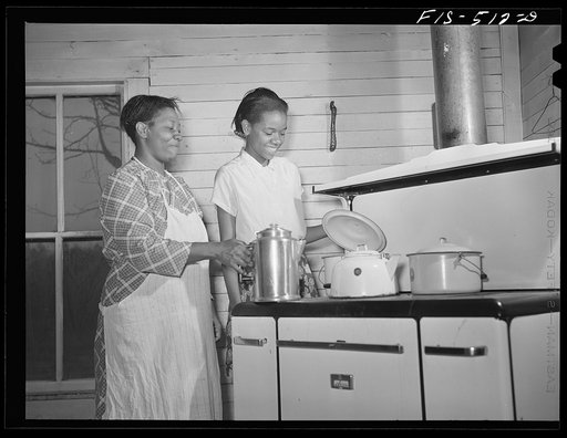 Untitled photo, possibly related to: Zebulon, North Carolina. Mrs. Jones in the kitchen
