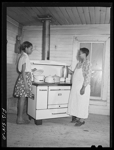 Untitled photo, possibly related to: Zebulon, North Carolina. Mrs. Jones in the kitchen