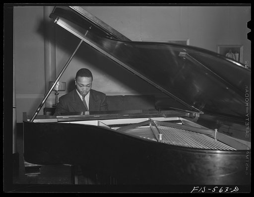 Chicago, Illinois. Good Shepherd Community Center. At a recital of a young Negro pianist