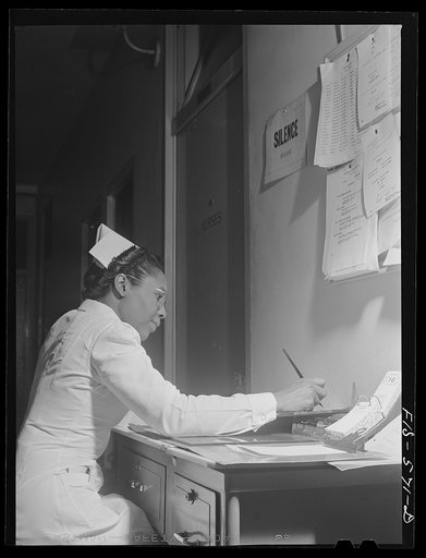 Chicago, Illinois. Provident Hospital. Miss Helen A. Butler, supervisor of the operating room. An average of twelve operations take place daily