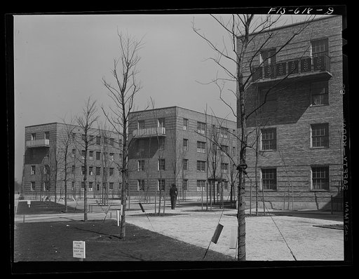 Untitled photo, possibly related to: Chicago, Illinois. Ida B. Wells housing project. Houses