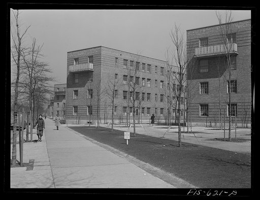 Chicago, Illinois. Ida B. Wells housing project. Houses