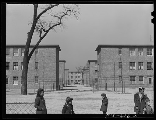 Chicago, Illinois. Ida B. Wells Housing Project. Houses