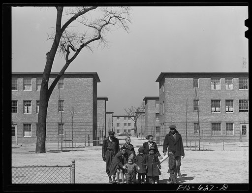 Chicago, Illinois. Ida B. Wells Housing Project. Houses