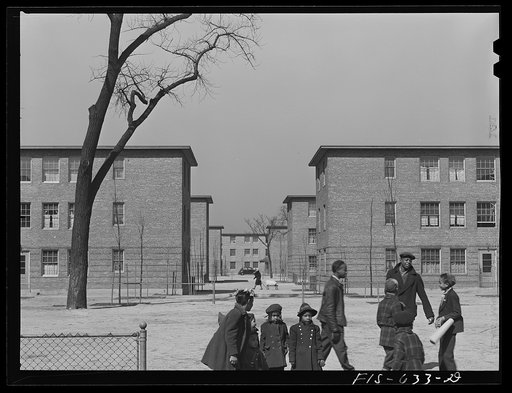 Chicago, Illinois. Ida B. Wells Housing Project. Houses
