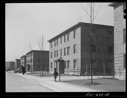 Untitled photo, possibly related to: Chicago, Illinois. Ida B. Wells Housing Project. Houses