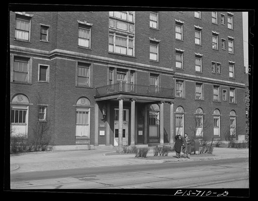 Chicago, Illinois. Provident Hospital. Entrance