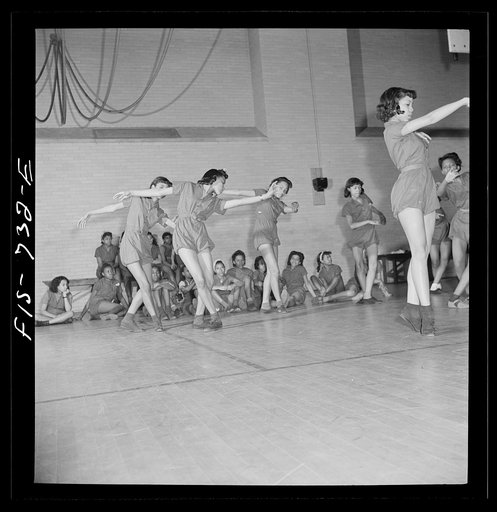 Untitled photo, possibly related to: Washington, D.C. Dancing class at an elementary school