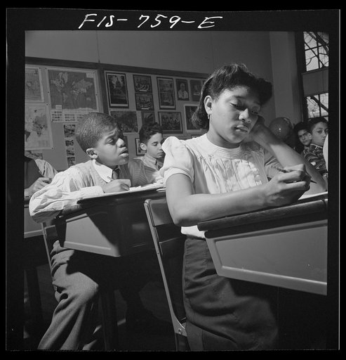 Untitled photo, possibly related to: Washington, D.C. Class in the Banneker Junior High School