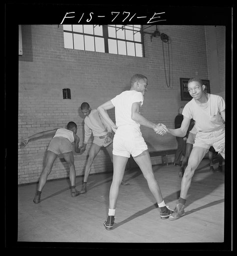 Untitled photo, possibly related to: Washington, D.C. Gymnasium class at the Armstrong Technical High School