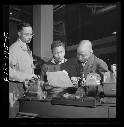 Washington, D.C. Working in machine shop at the Armstrong Technical High School