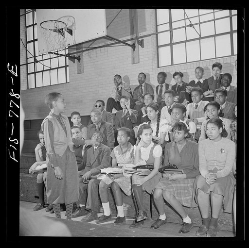 Washington, D.C. Student council meeting at the Banneker Junior High School