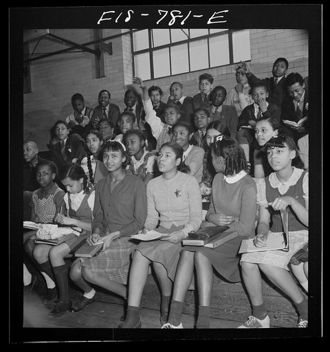 Washington, D.C. Student council meeting at the Banneker Junior High School