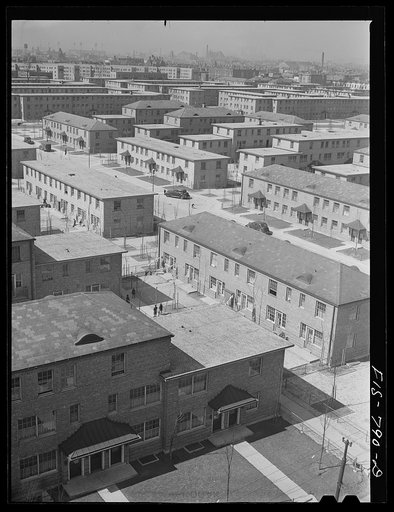 Untitled photo, possibly related to: Chicago, Illinois. Ida B. Wells Housing Project. Houses