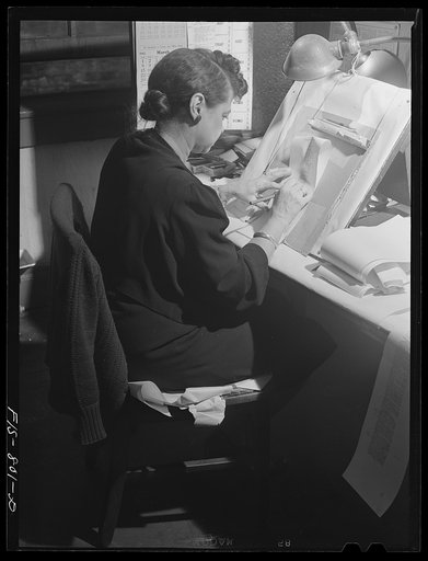 Chicago, Illinois. Copy reader of the Chicago Defender, one of the leading Negro newspapers