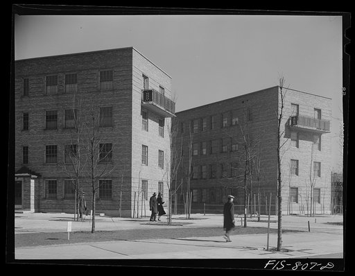 Untitled photo, possibly related to: Chicago, Illinois. Ida B. Wells Housing Project. Houses