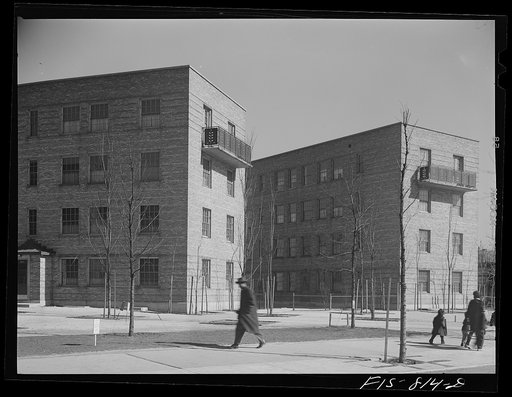 Untitled photo, possibly related to: Chicago, Illinois. Ida B. Wells Housing Project. Houses
