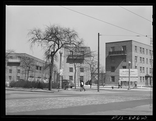 Chicago, Illinois. Ida B. Wells Housing Project. Houses